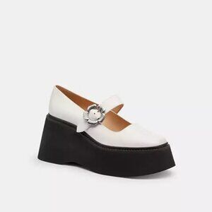 NEW Coach Tea Rose Mary Jane Platform Heels sz 7.5 $195 SOLD OUT